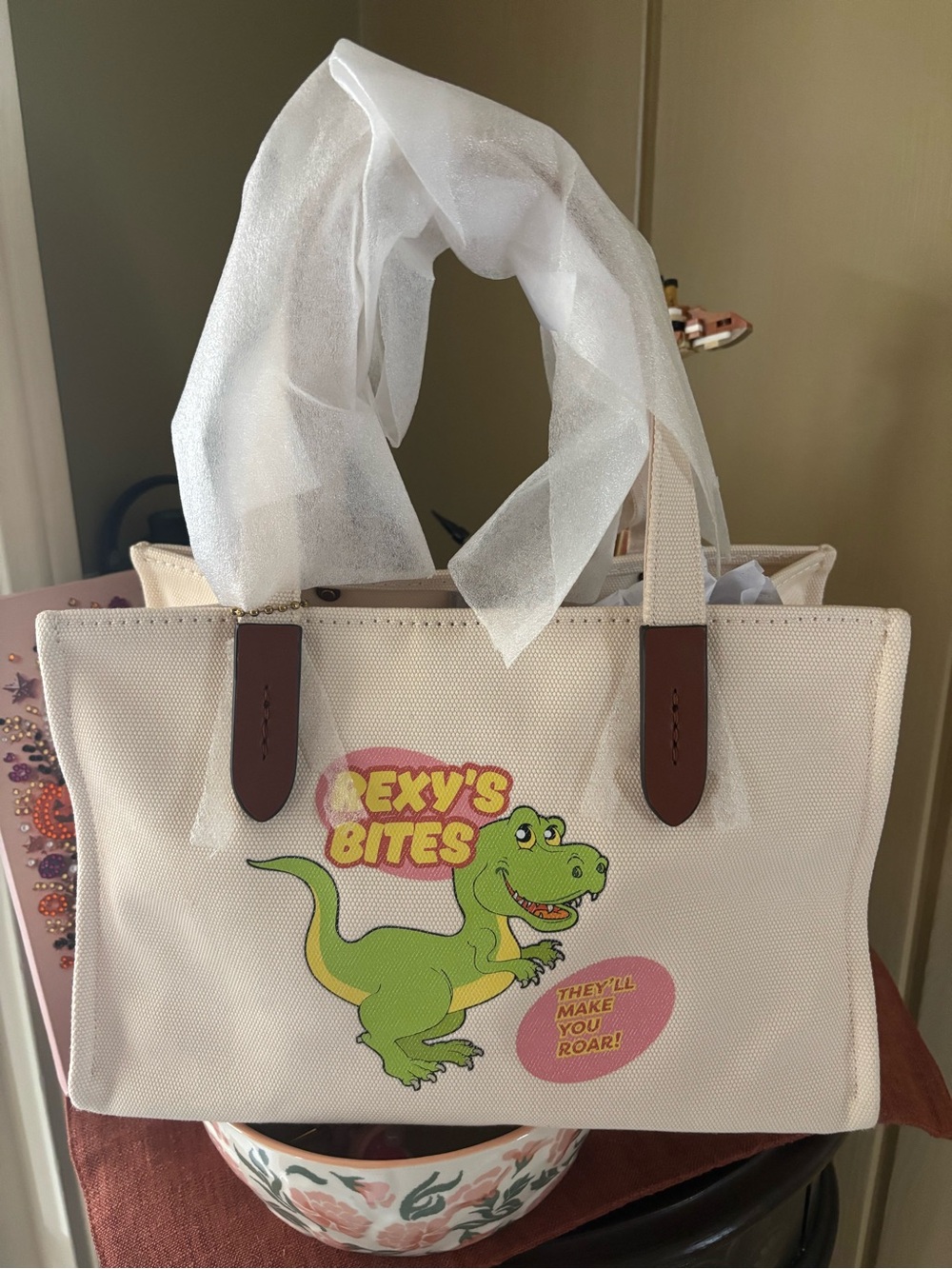 Coach Rexy’s Bites Canvas Tote